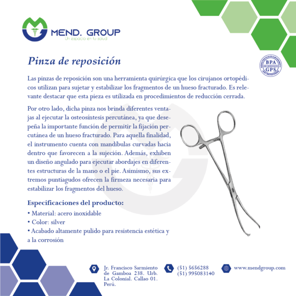Ficha tecnica _ pinza de reposición