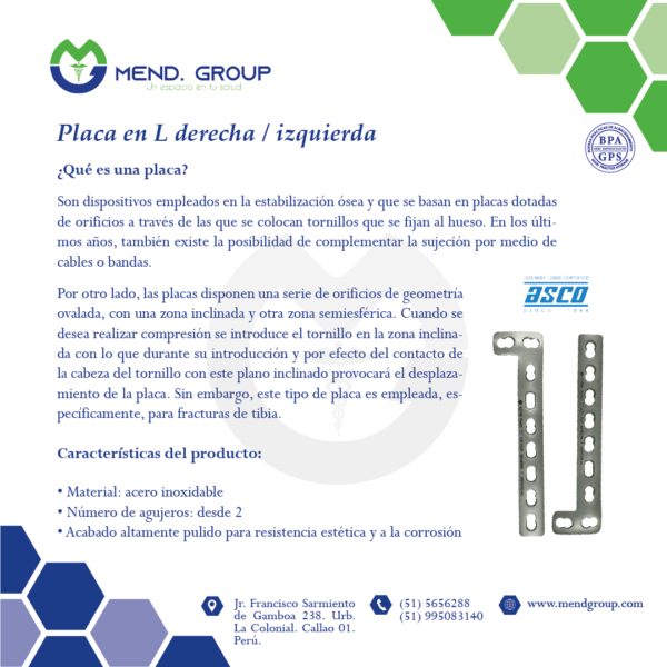 Ficha tecnica placa en L