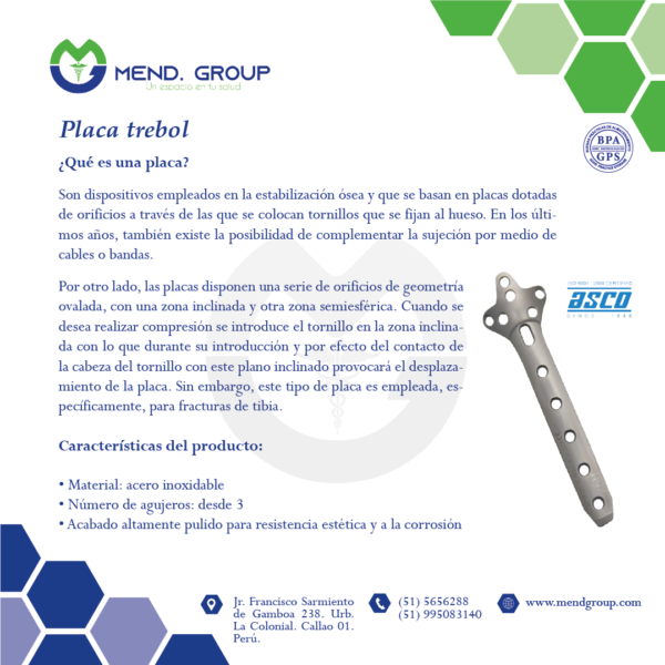 Ficha tecnica placa trebol