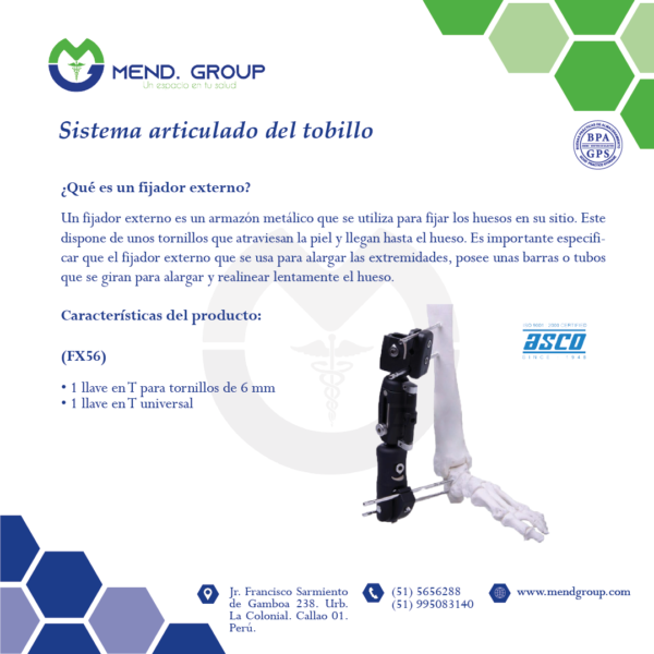 Ficha tecnica sistema articulado de tobilla